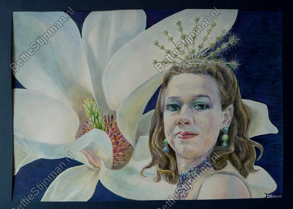 <head>Portret met Magnolia / Portrait with Magnolia</head>